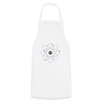 atom - Cooking Apron - white - Front - AI Model Male 185 dark (185cm)