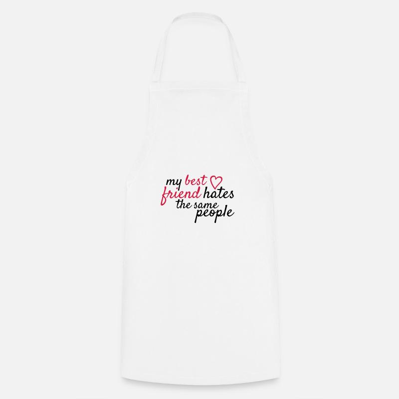 Best friend - Cooking Apron - white