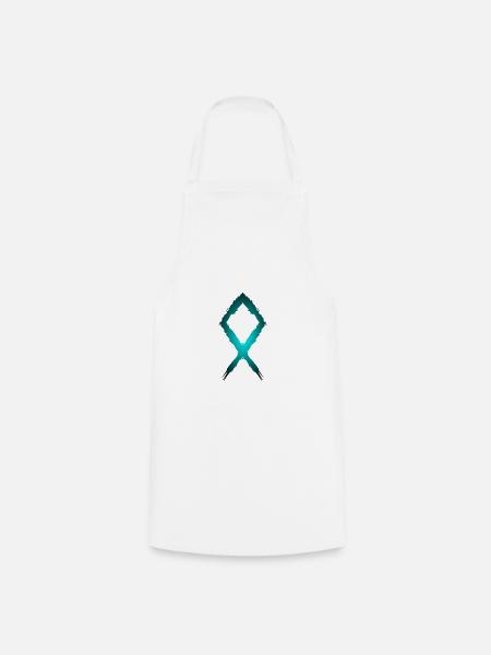 Othila Rune Symbol - Kochschürze - Weiß