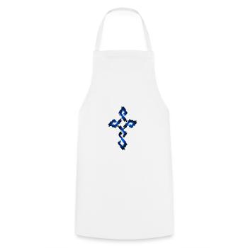 Cross christianity religion - Cooking Apron - white - Front - AI Model Male 185 dark (185cm)