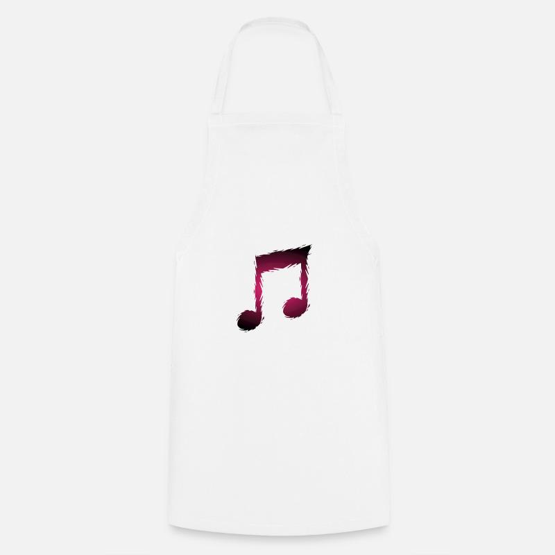 Music musical note - Cooking Apron - white