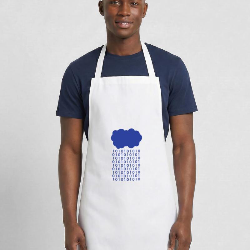 Bit rain cloud computer scientist Cooking Apron