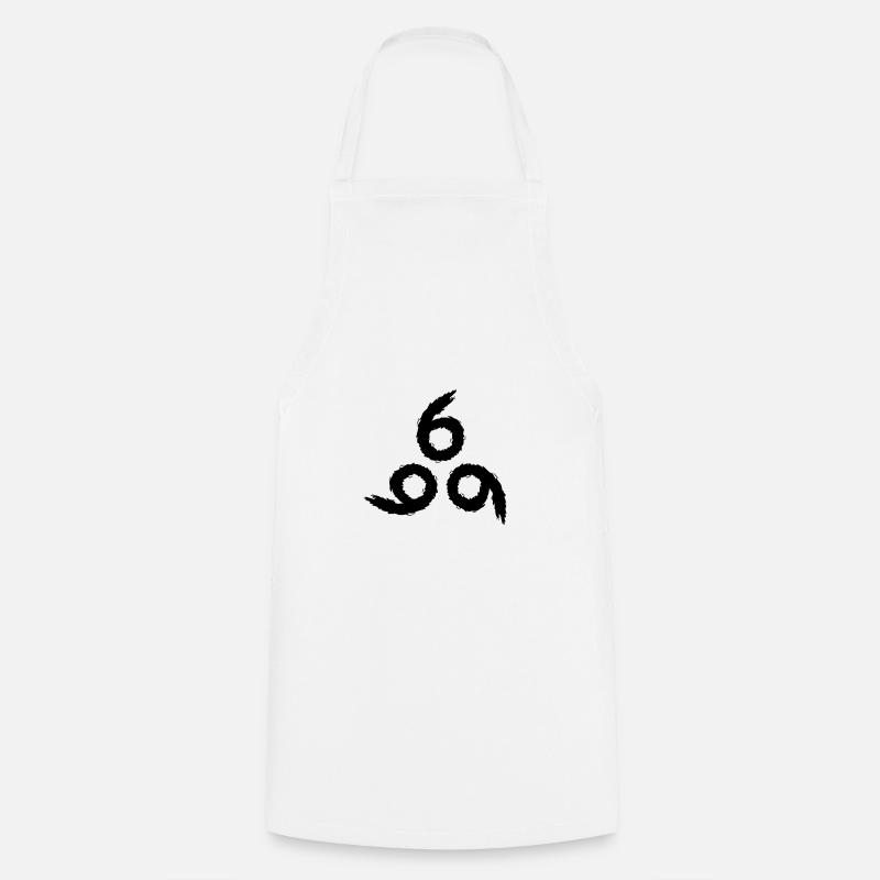 666 Satan symbol - Cooking Apron - white