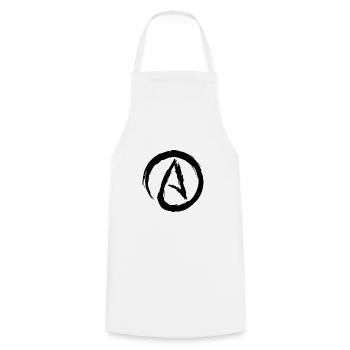 Atheismus Symbol Atheist Bürste Geschenk - Kochschürze - Weiß - Vorne - AI Model Male 185 dark (185cm)