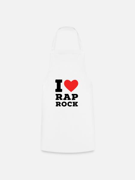 Ich liebe Rap Rock - Kochschürze - Weiß