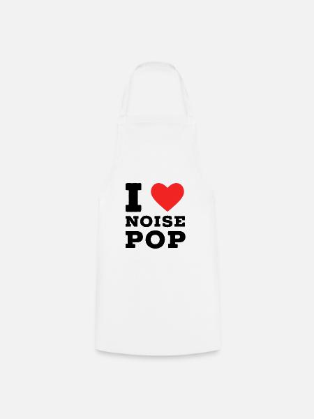 Ich liebe Noise Pop - Kochschürze - Weiß