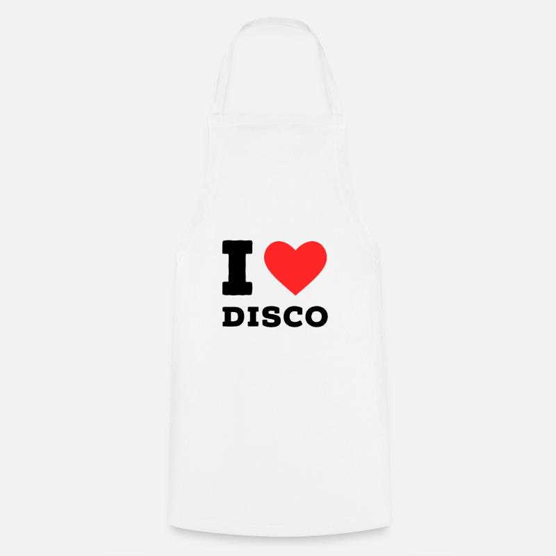 I love disco - Cooking Apron - white