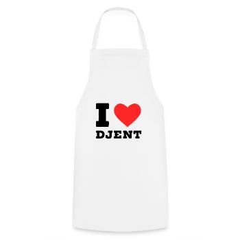 I love djent - Cooking Apron - white - Front - AI Model Male 185 dark (185cm)
