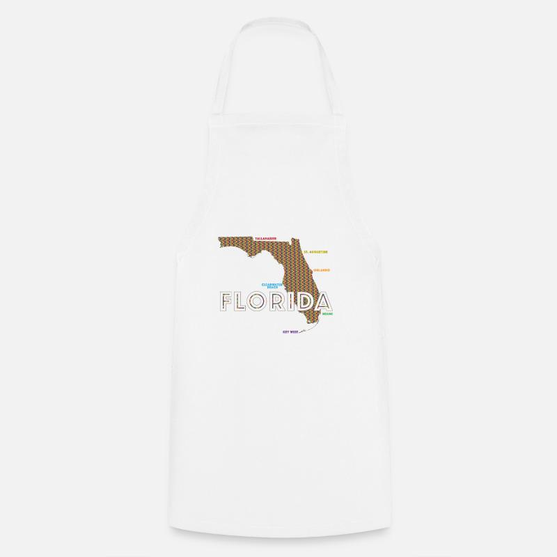 Florida Pride - Cooking Apron - white
