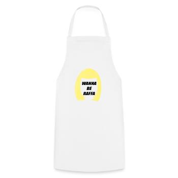 Wannaberaffa Noir - Tablier de cuisine - blanc - Devant - AI Model Male 185 dark (185cm)