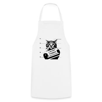 J'ai fait tomber le sapin - Tablier de cuisine - blanc - Devant - AI Model Male 185 dark (185cm)