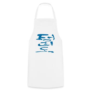 taekwondo - Cooking Apron - white - Front - AI Model Male 185 dark (185cm)