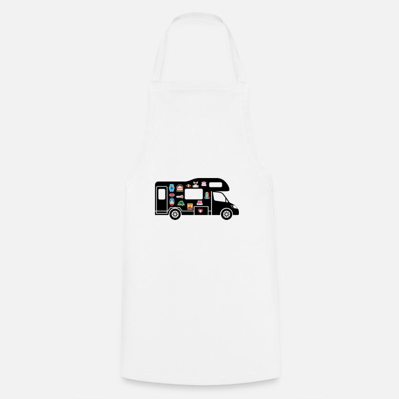 Capucine avec Stickers - Tablier de cuisine - blanc