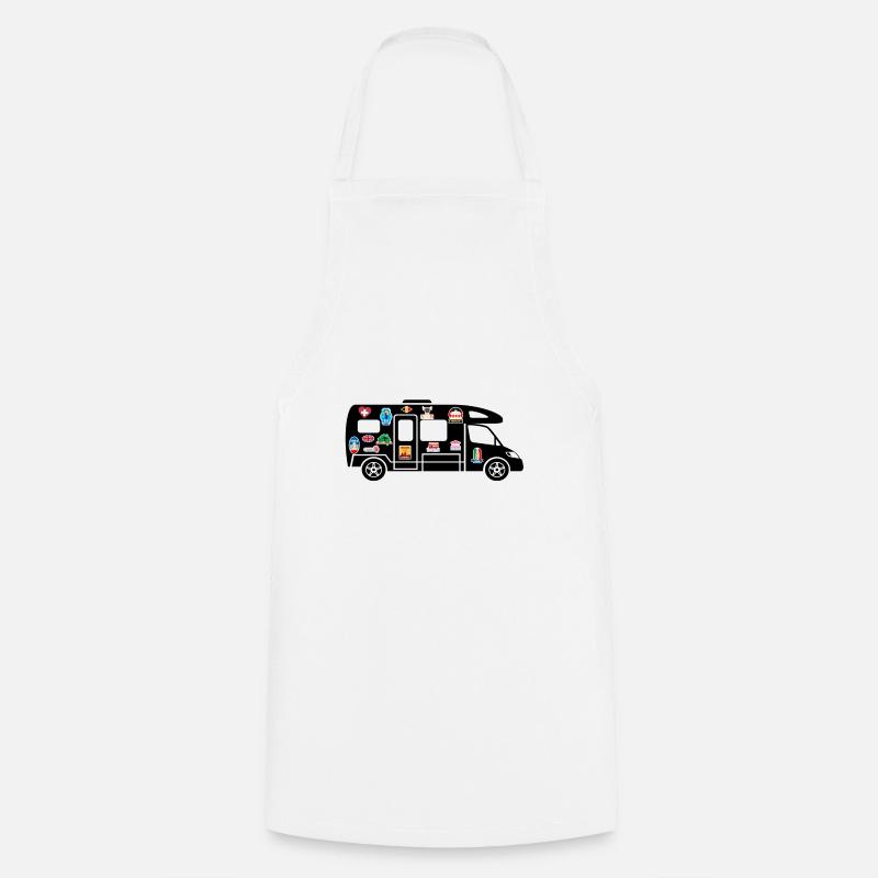 Profilé avec Stickers - Tablier de cuisine - blanc