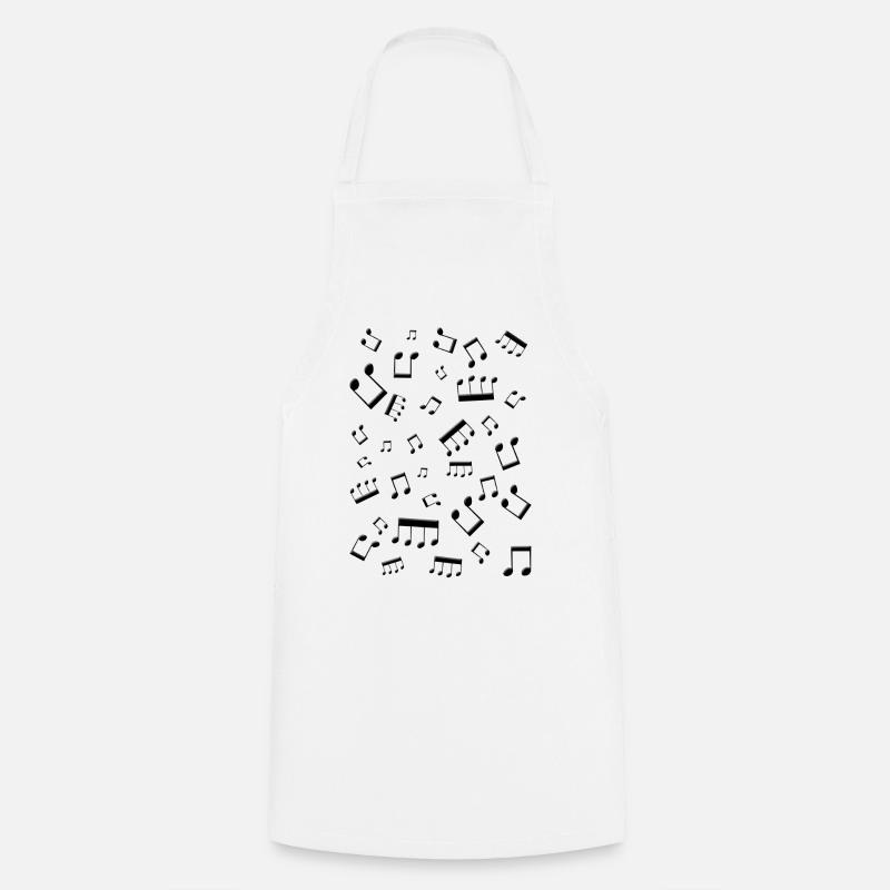 Note de Musique - Tablier de cuisine - blanc