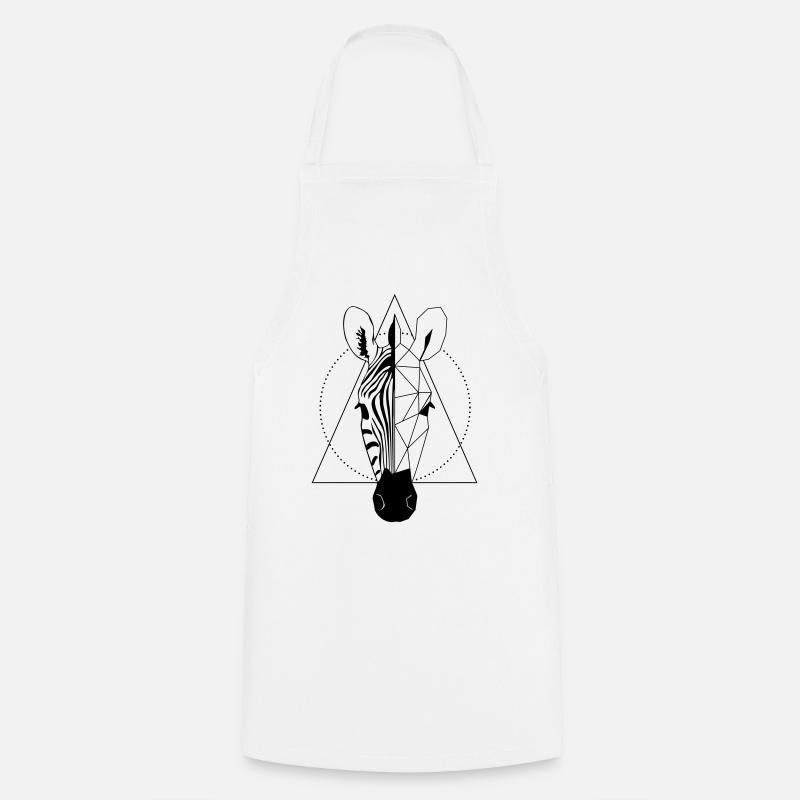 Zèbre - Tablier de cuisine - blanc