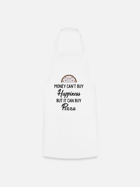 Pizza - Kochschürze - Weiß