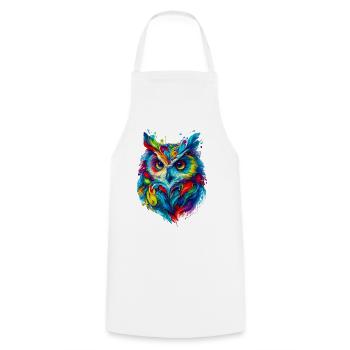 Hibou - Tablier de cuisine - blanc - Devant - AI Model Male 185 dark (185cm)