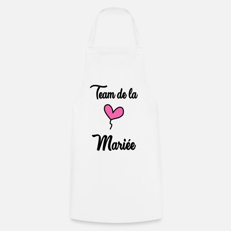 TEAM MARIEE - Tablier de cuisine - blanc