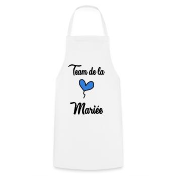 TEAM MARIEE - Tablier de cuisine - blanc - Devant - AI Model Male 185 dark (185cm)