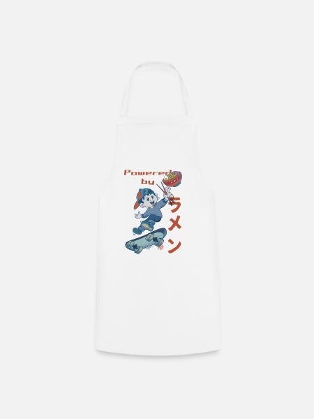 Powered by Ramen - Kochschürze - Weiß