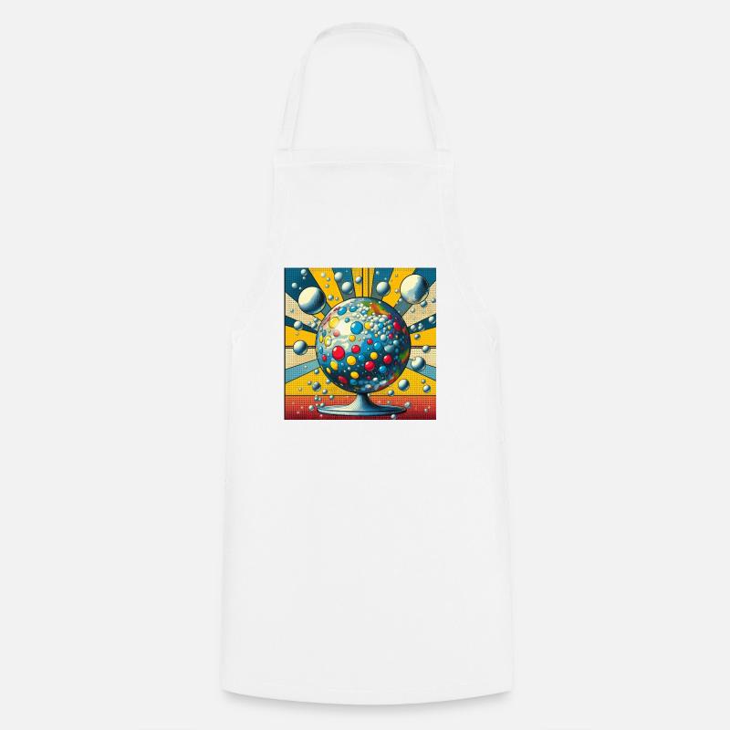 Sphère 1 - Tablier de cuisine - blanc