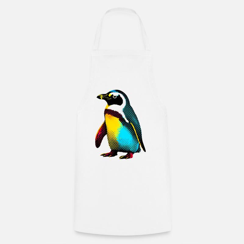 Pinguin - Kochschürze - Weiß