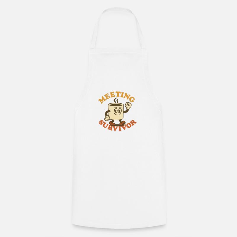 Rencontre avec Survivor - Tablier de cuisine - blanc