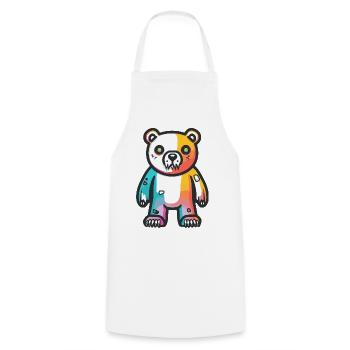 Eisbär Halloween Comic Lustig - Kochschürze - Weiß - Vorne - AI Model Male 185 dark (185cm)