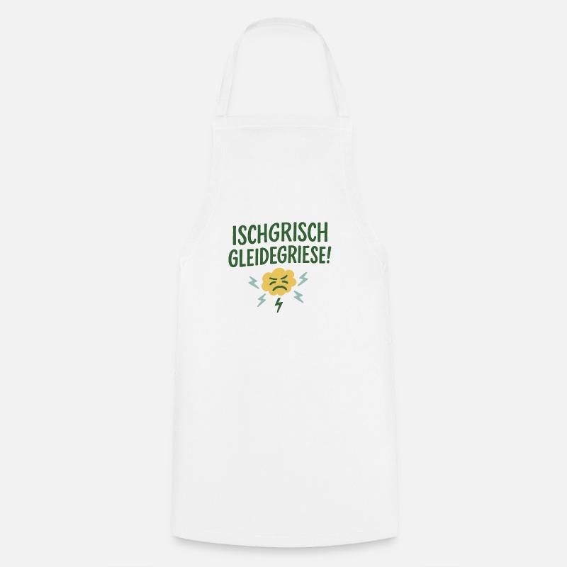 Ischgrisch gleidegriese! - Kochschürze - Weiß
