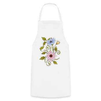 Fleur - Tablier de cuisine - blanc - Devant - AI Model Male 185 dark (185cm)