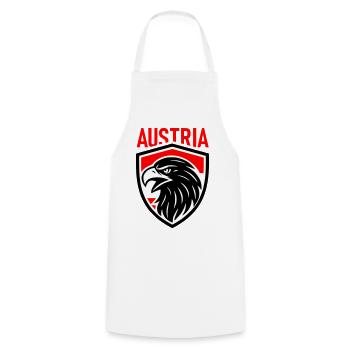 Österreich Adler Wappen AUSTRIA - Kochschürze - Weiß - Vorne - AI Model Male 185 dark (185cm)