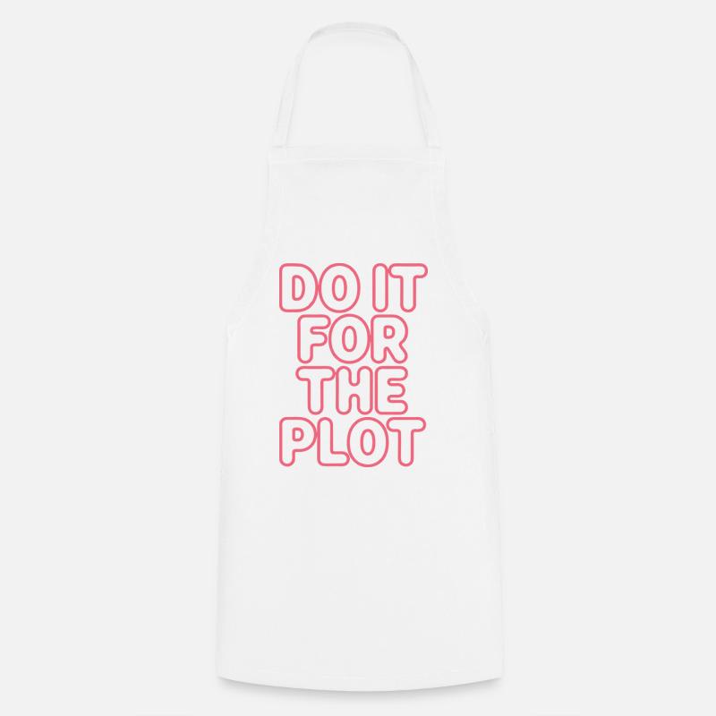 Do It For The Plot Neon - Kochschürze - Weiß