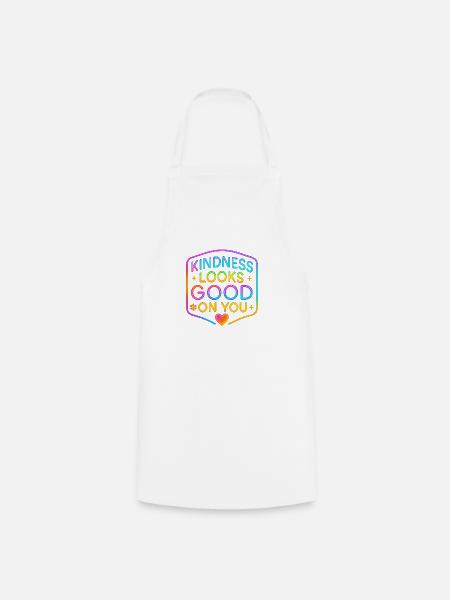 Kindness Neon steht dir gut - Kochschürze - Weiß