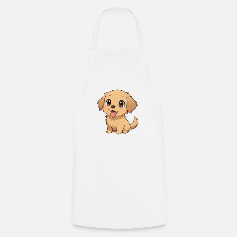 Dog - Cooking Apron - white