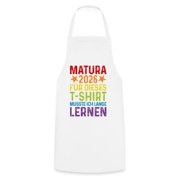 Matura 2026 T-Shirt - Cooking Apron - white - Front - AI Model Male 185 dark (185cm)