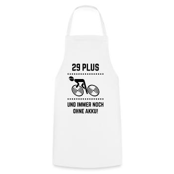 29 Plus – still without battery! Bicycle Road Bike B - Cooking Apron - white - Front - AI Model Male 185 dark (185cm)