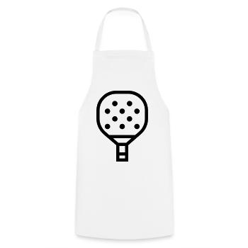 Padel - Cooking Apron - white - Front - AI Model Male 185 dark (185cm)