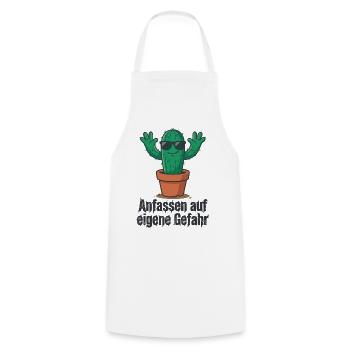 Avertissement pour les lunettes de soleil cactus ! - Tablier de cuisine - blanc - Devant - AI Model Male 185 dark (185cm)