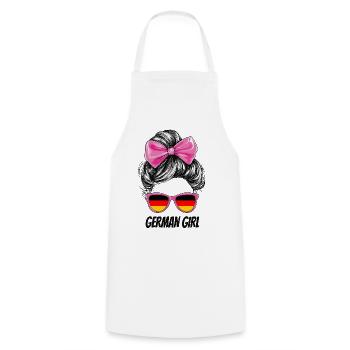 Germany Flag Flag Woman Sunglasses Fan - Cooking Apron - white - Front - AI Model Male 185 dark (185cm)
