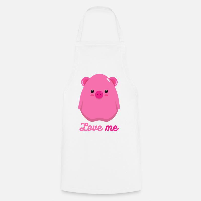 Cochon - Tablier de cuisine - blanc