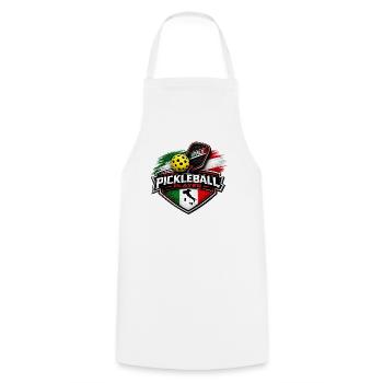 Pickleball ITALY - Cooking Apron - white - Front - AI Model Male 185 dark (185cm)
