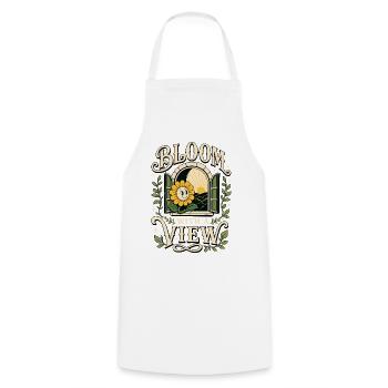 Fleurir avec vue tournesol - Tablier de cuisine - blanc - Devant - AI Model Male 185 dark (185cm)