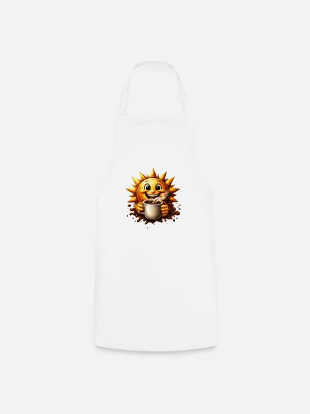 Sonnenkaffee - Kochschürze - Weiß