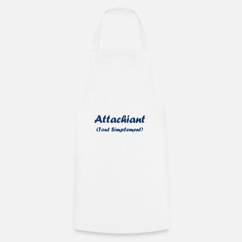 Attachiant - Tablier de cuisine - blanc