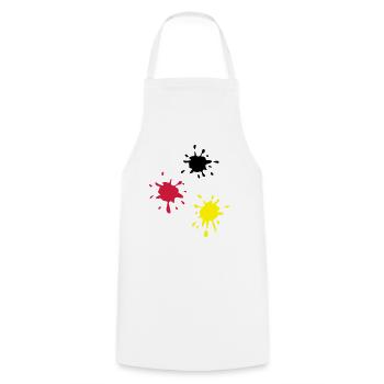 Art, paint (super cheap!) - Tablier de cuisine - blanc - Devant - AI Model Male 185 dark (185cm)