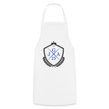 JGA 25 - Tablier de cuisine - blanc - Devant - AI Model Male 185 dark (185cm)