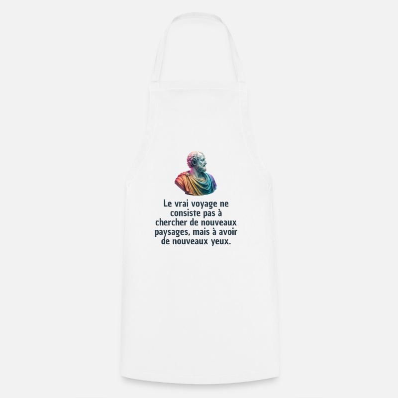 T-shirts Stoïcisme : L'inspiration à portée de soi - Tablier de cuisine - blanc