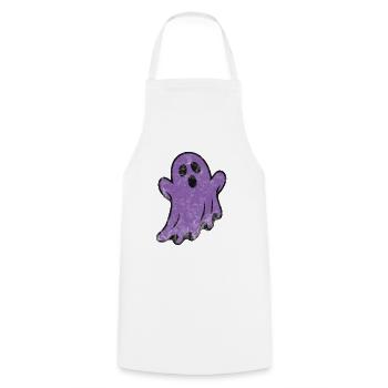 Ghost Grunge - Cooking Apron - white - Front - AI Model Male 185 dark (185cm)