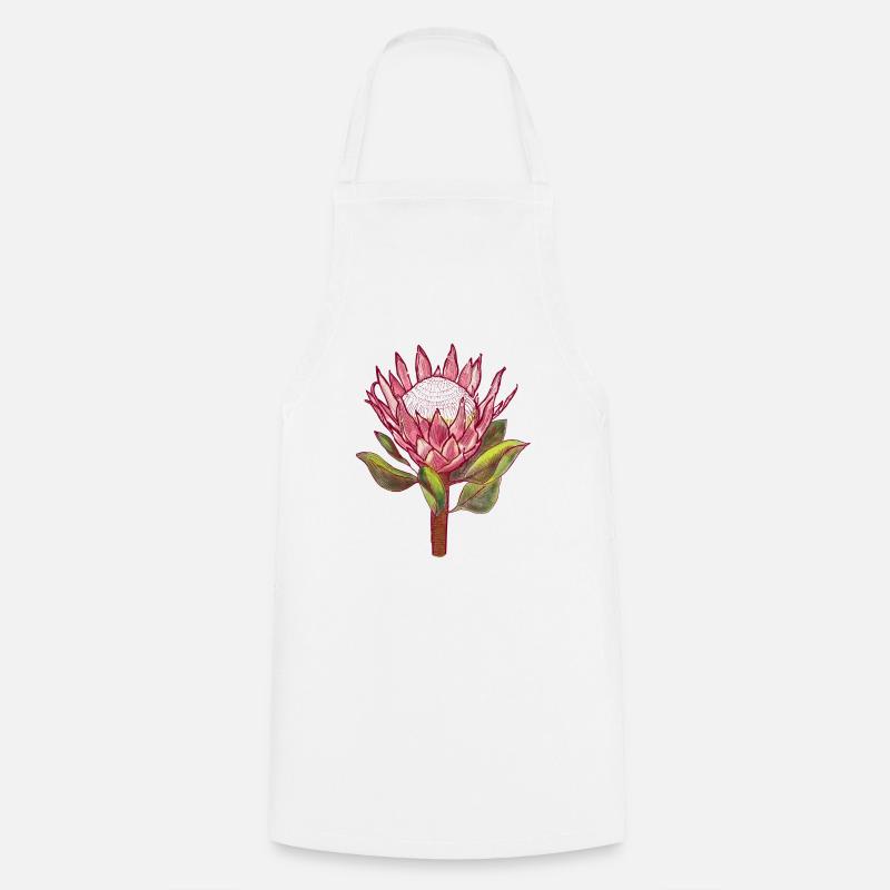 Protea - Kochschürze - Weiß